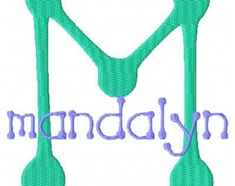 Font Monogram #124 Machine Embroidery Monogram Font Stacked Alphabet Design Set ~ BX Format Now Available ~ INSTANT DOWNLOAD