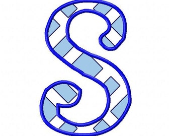 Applique lettertype #051 Machine borduurwerk Monogram lettertype alfabet ontwerpset INSTANT DOWNLOAD
