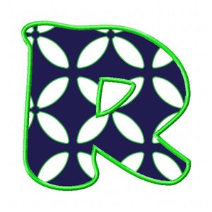 Applique Font #044 Machine Embroidery Monogram Font Alphabet Design Set INSTANT DOWNLOAD