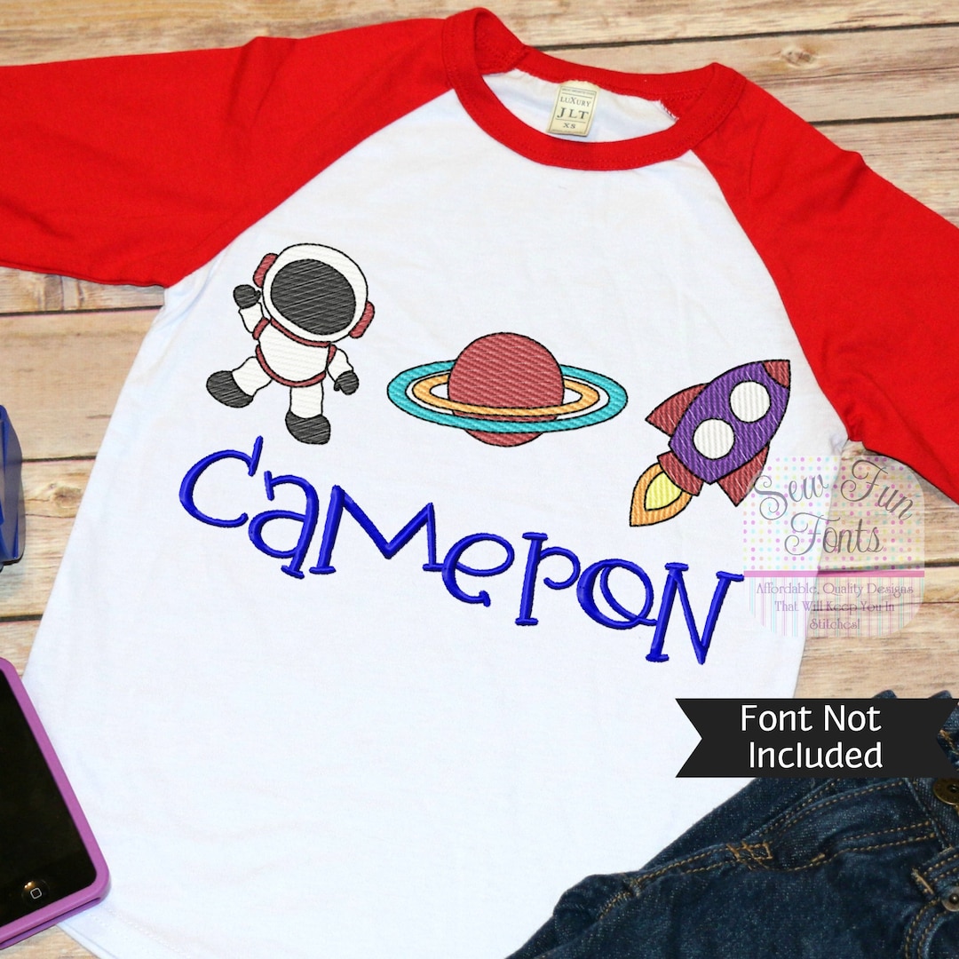Sketch - Outerspace Trio Embroidery Design - 6 Sizes Included, Machine ...