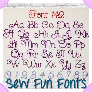 Font Monogram #142 Machine Embroidery Monogram Font Alphabet Design Set INSTANT DOWNLOAD ~ BX Format Now Available