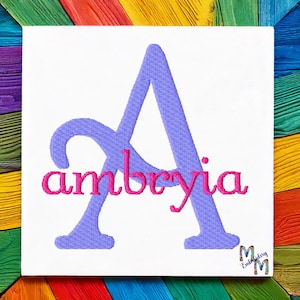 Conjunto de diseño de alfabeto de monograma de fuente n.° 073 para bordado a máquina - BX - Ya disponible