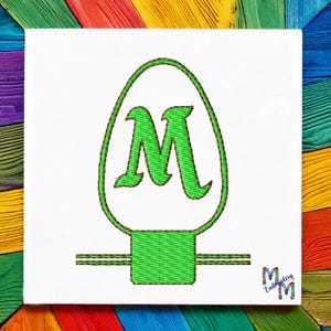 Font Monogram #043 Machine Embroidery Monogram Font Alphabet Design Set INSTANT DOWNLOAD