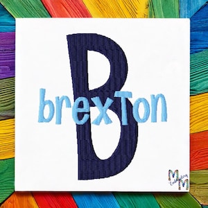 Font Monogram #125 Machine Embroidery Monogram Font Stacked Alphabet Design Set ~ BX Format Now Available ~ INSTANT DOWNLOAD