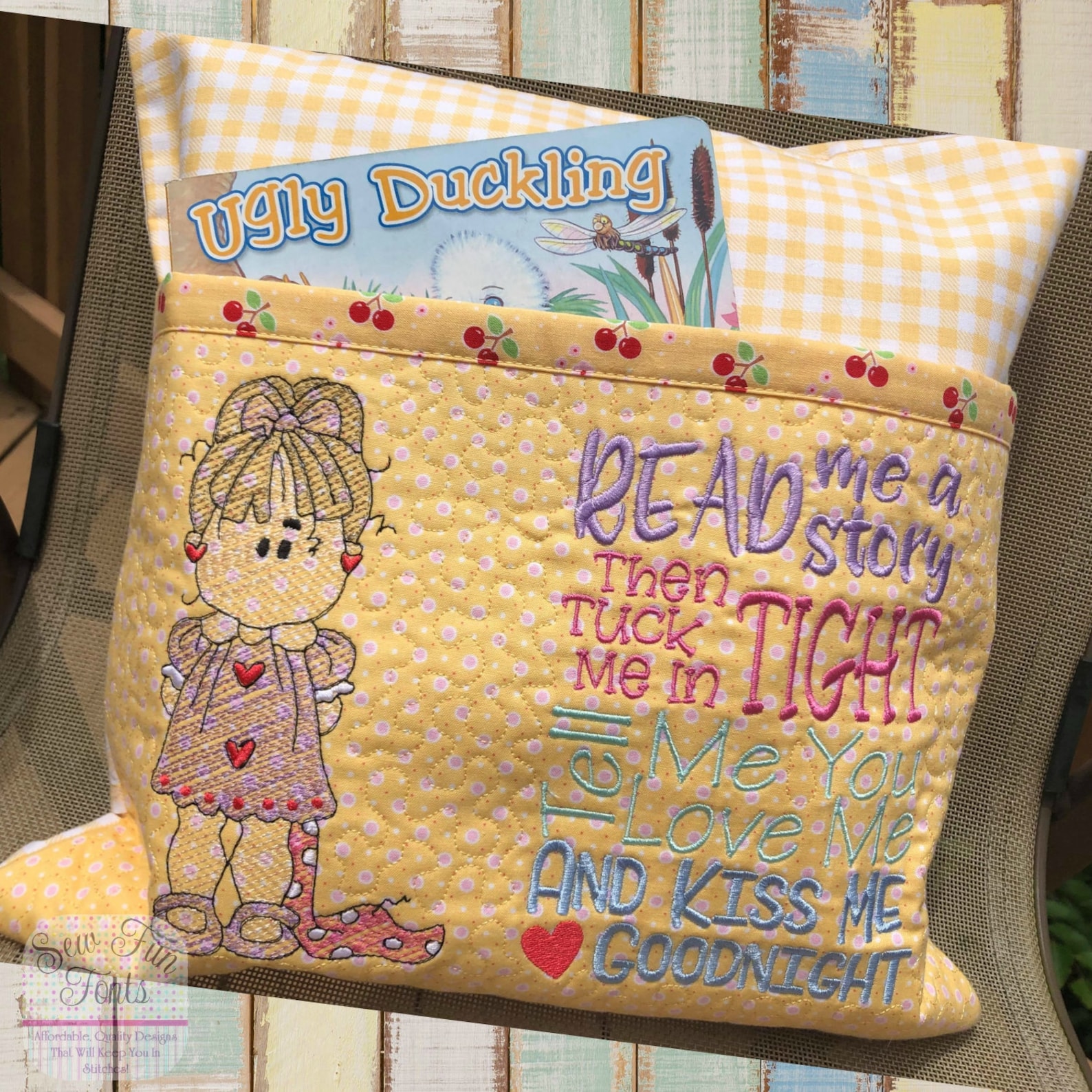 Read Me A Story Embroidery Pattern Read Me A Story Embroidery Pattern