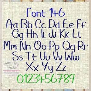 Font Monogram #146 Machine Embroidery Monogram Font Alphabet Design Set, 3 Sizes ~ 2&quot;, 3&quot;, 4&quot;  INSTANT DOWNLOAD ~ BX Format Included