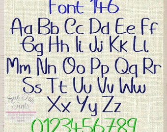 Font Monogram #146 Machine Embroidery Monogram Font Alphabet Design Set, 3 Sizes ~ 2", 3", 4"  INSTANT DOWNLOAD ~ BX Format Included