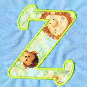 Applique Font #009 Machine Embroidery Monogram Font Alphabet Design Set INSTANT DOWNLOAD