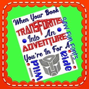 When Your Book Transforms Reading Saying, Embroidery Saying, Reading Pillow Saying Subway Art Machine Embroidery Design INSTANT DOWNLOAD