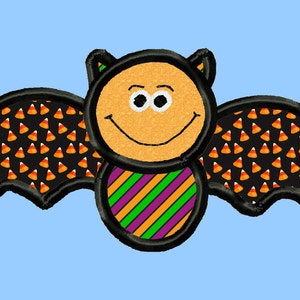Halloween Bat Applique Machine Embroidery Single Design ~ 3 Sizes ~ INSTANT DOWNLOAD