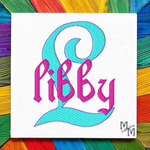 Font Monogram #093 Machine Embroidery Monogram Font Alphabet Design Set INSTANT DOWNLOAD