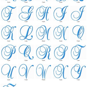 Font Monogram 008 Machine Embroidery Monogram Font Alphabet Design Set INSTANT DOWNLOAD image 2