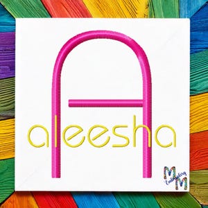 Font Monogram #098 Machine Embroidery Monogram Font Alphabet Design Set INSTANT DOWNLOAD