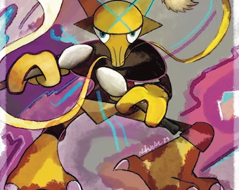 Picassomon Alakazam Lienzo