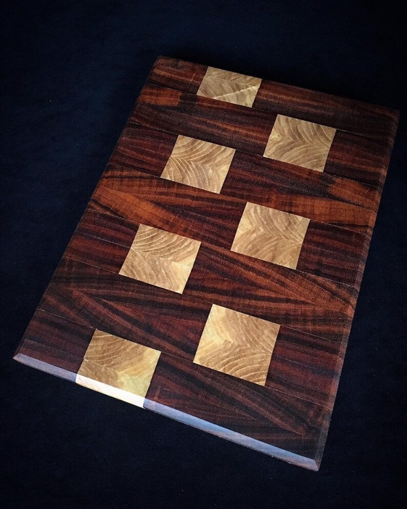 Tigerwood and Ash cutting board cheese board.