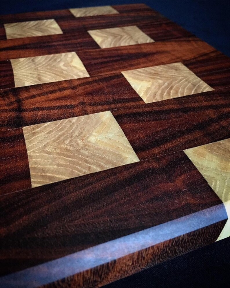 Tigerwood and Ash cutting board cheese board.