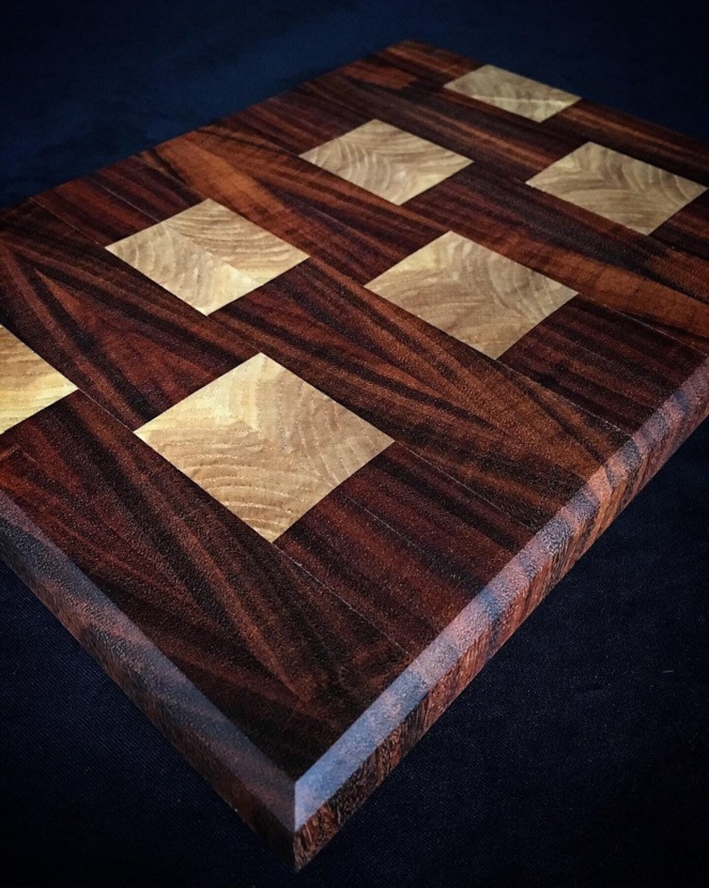 Tigerwood and Ash cutting board cheese board.