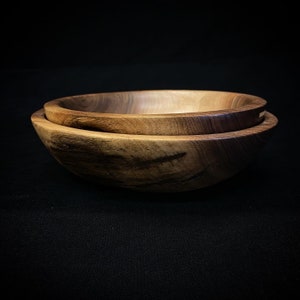 Black Walnut Handturned Bowl Set