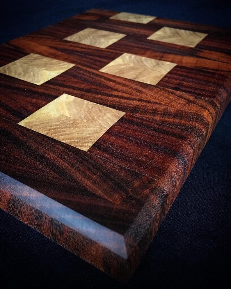 Tigerwood and Ash cutting board cheese board.