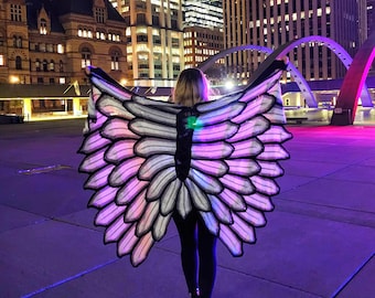 Night Angel Wings - Crochet Shawl - CROCHET Pattern - WEDDING and PARTY - beginner friendly - by Anna Stoklosa, Designer & Creator