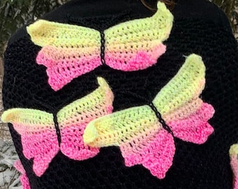 Looking for Spring Butterly Shawl - CROCHET PATTERN - Beginner Friendly - Instant Download-I by Designer Anna Stoklosa
