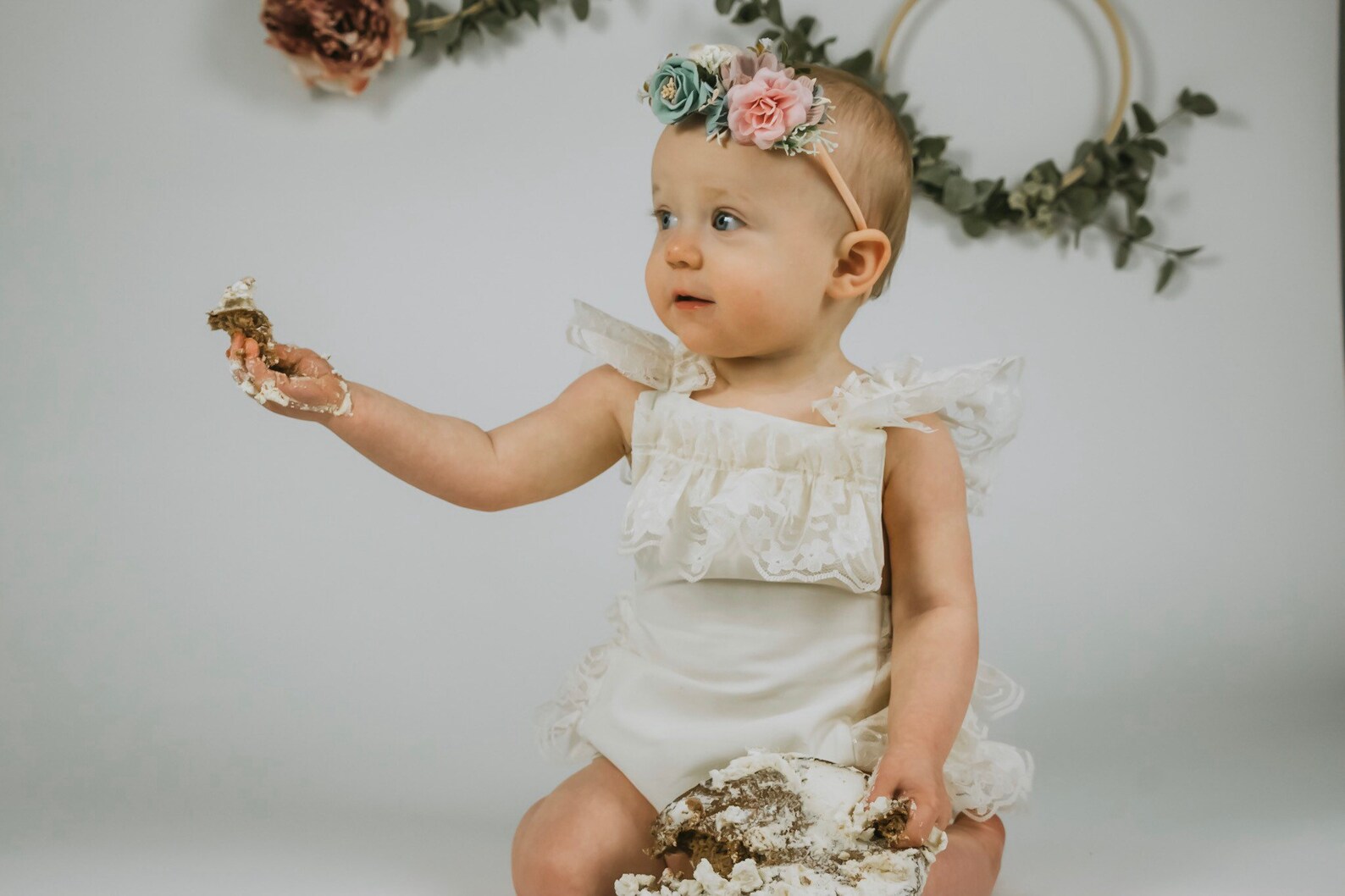 Cream Lace Romper Baby Girl Romper vintage style lace Etsy