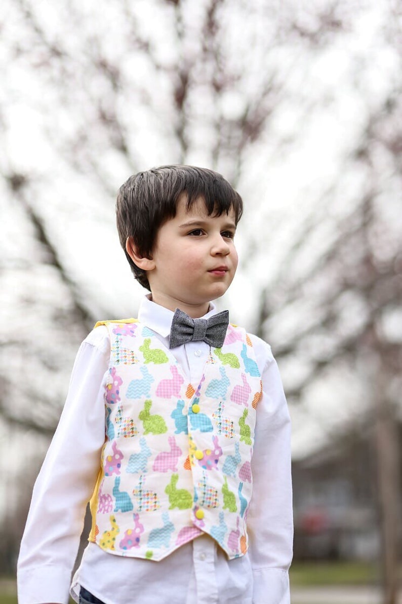 Easter Bunny Vest boys Easter outfit Bunny vest Easter Etsy