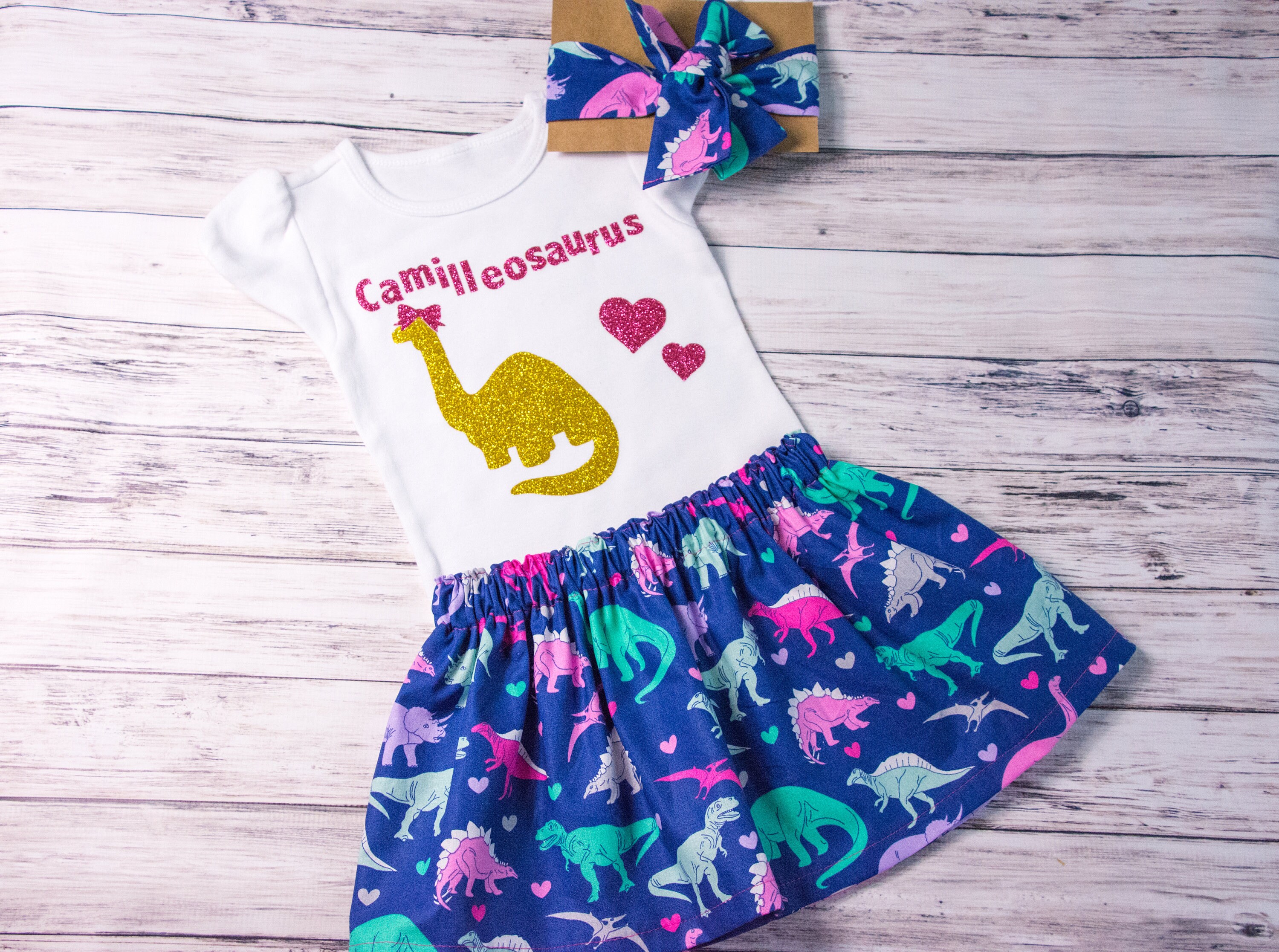 Girls Dinosaur Skirt navy and pink dinosaur skirt baby Etsy