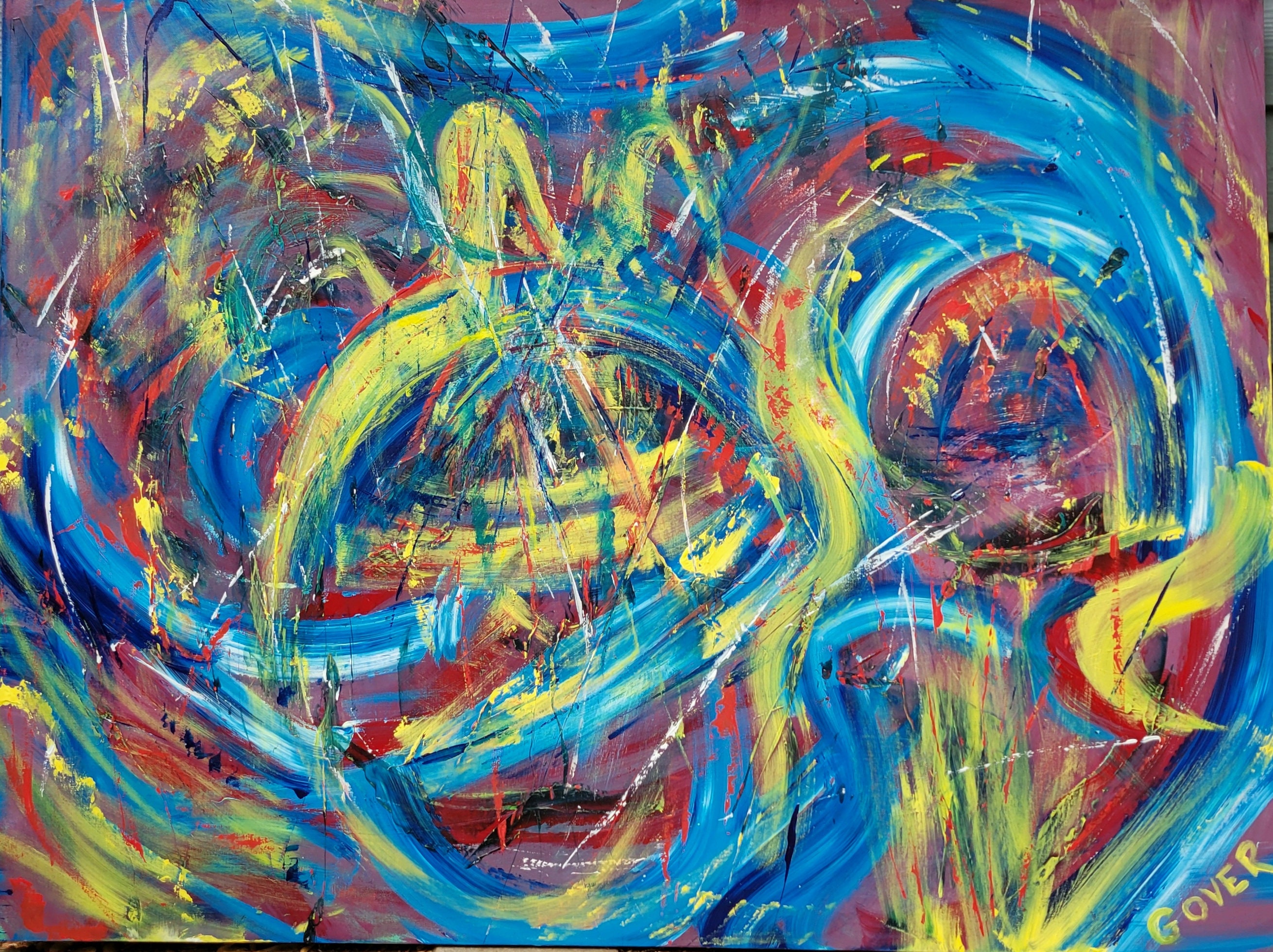 Large 48 x 36 Abstract/Non Objective Art/Painting Etsy