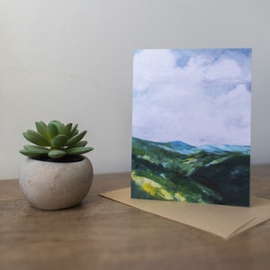 Appalachian Blue Ridge Mountain Notecard