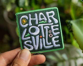 Charlottesville Embroidered Patch 2.5x2.5"