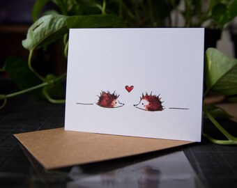 Hedgehog Love Greeting Card
