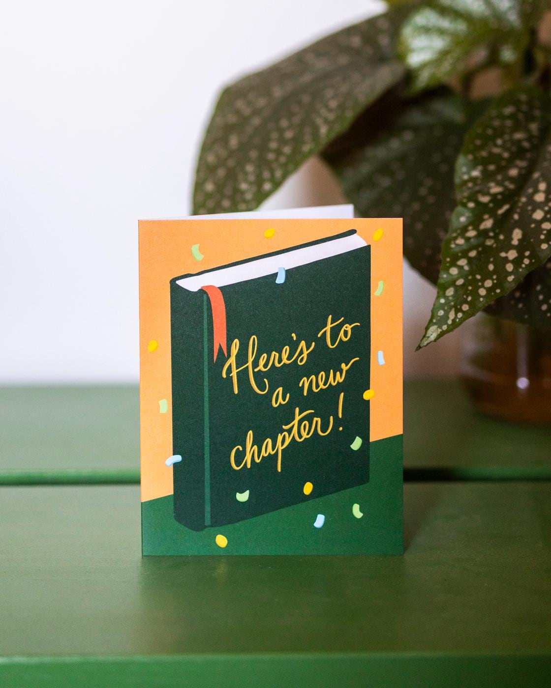 Here's to a New Chapter Book Card - Etsy