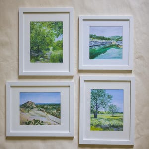Texas Hill Country Art Prints 8x10 and 8x8
