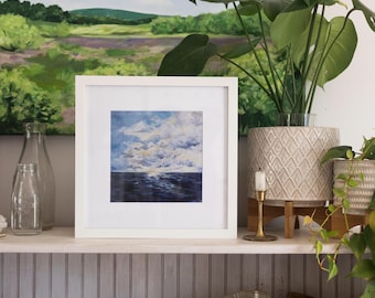 Dawnbreak Seascape Landscape Print 8x8"