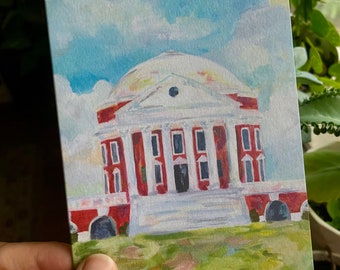 UVA Light Blue Rotunda Notecard NEW