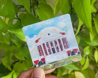 UVA Rotunda Vinyl Sticker 3x3"
