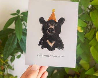A Beary Happy Birthday Notecard