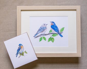 Bluebird Art Print (2 Variations