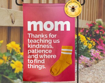 Funny Mom Garden Flag | Mother's Day Yard Decor, Gift for Gardener