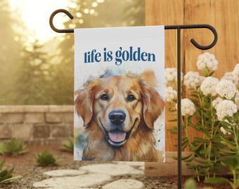 Golden Retriever Garden Flag: Dog Lover Yard Decor