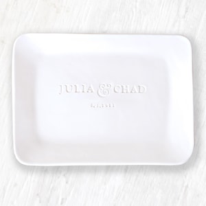 Custom Pottery Platter Dinnerware, Personalized Family Weddings Party Celebration Events Serving Trays, Handmade Ceramics