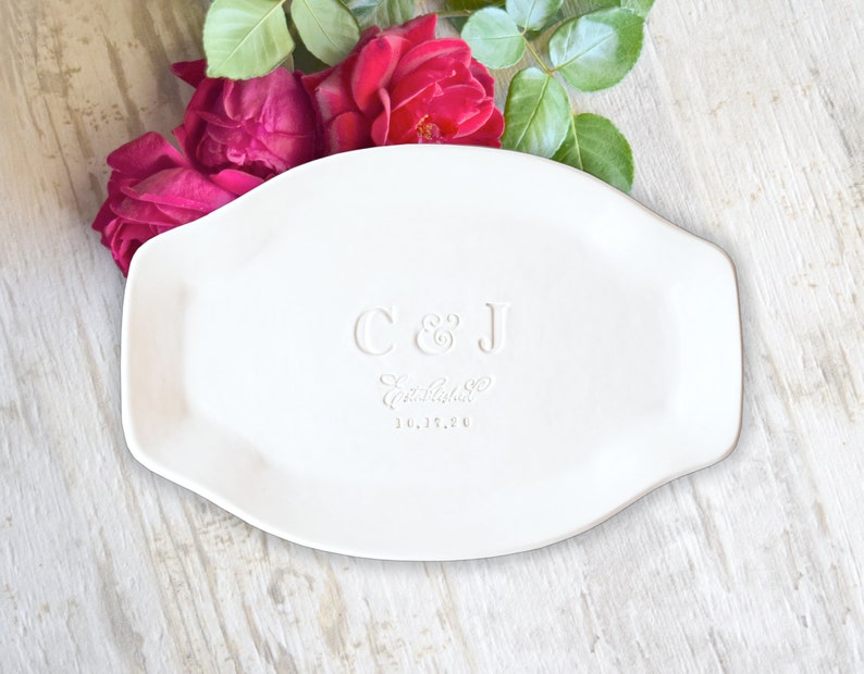 Personalized Pottery Serving Platter Custom Dinnerware Etsy