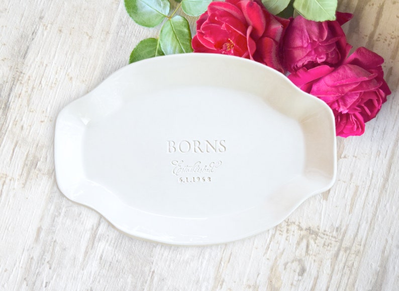 Personalized Serving Platter Custom Name Wedding Platter Etsy