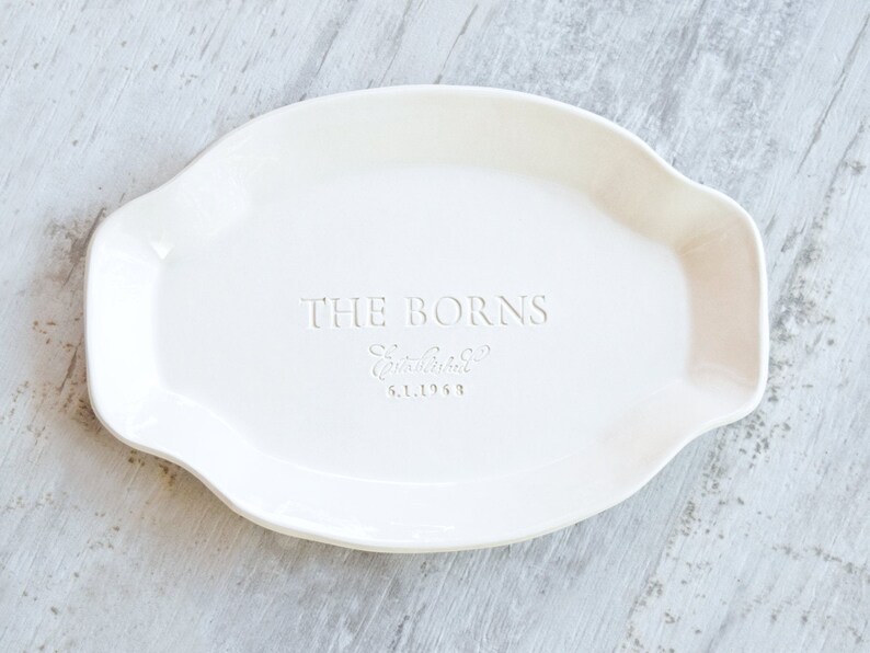 Personalized Pottery Serving Platter Custom Dinnerware Etsy