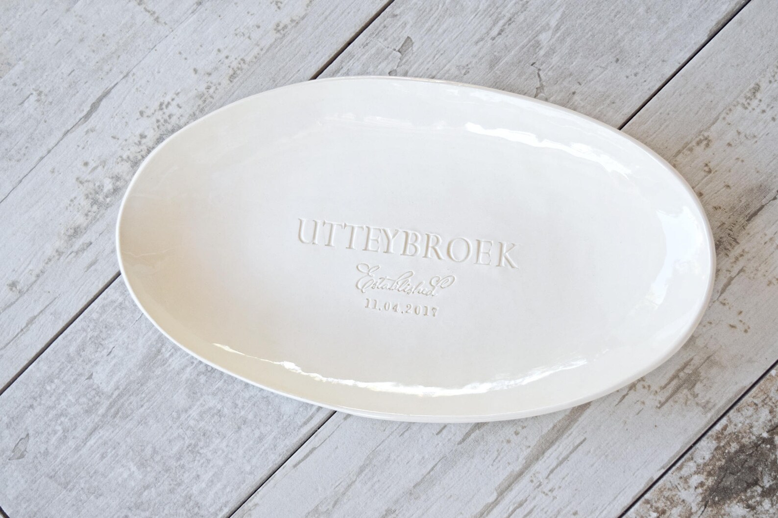 PERSONALIZED Bowl Family Name Wedding Gift Custom Serving Etsy
