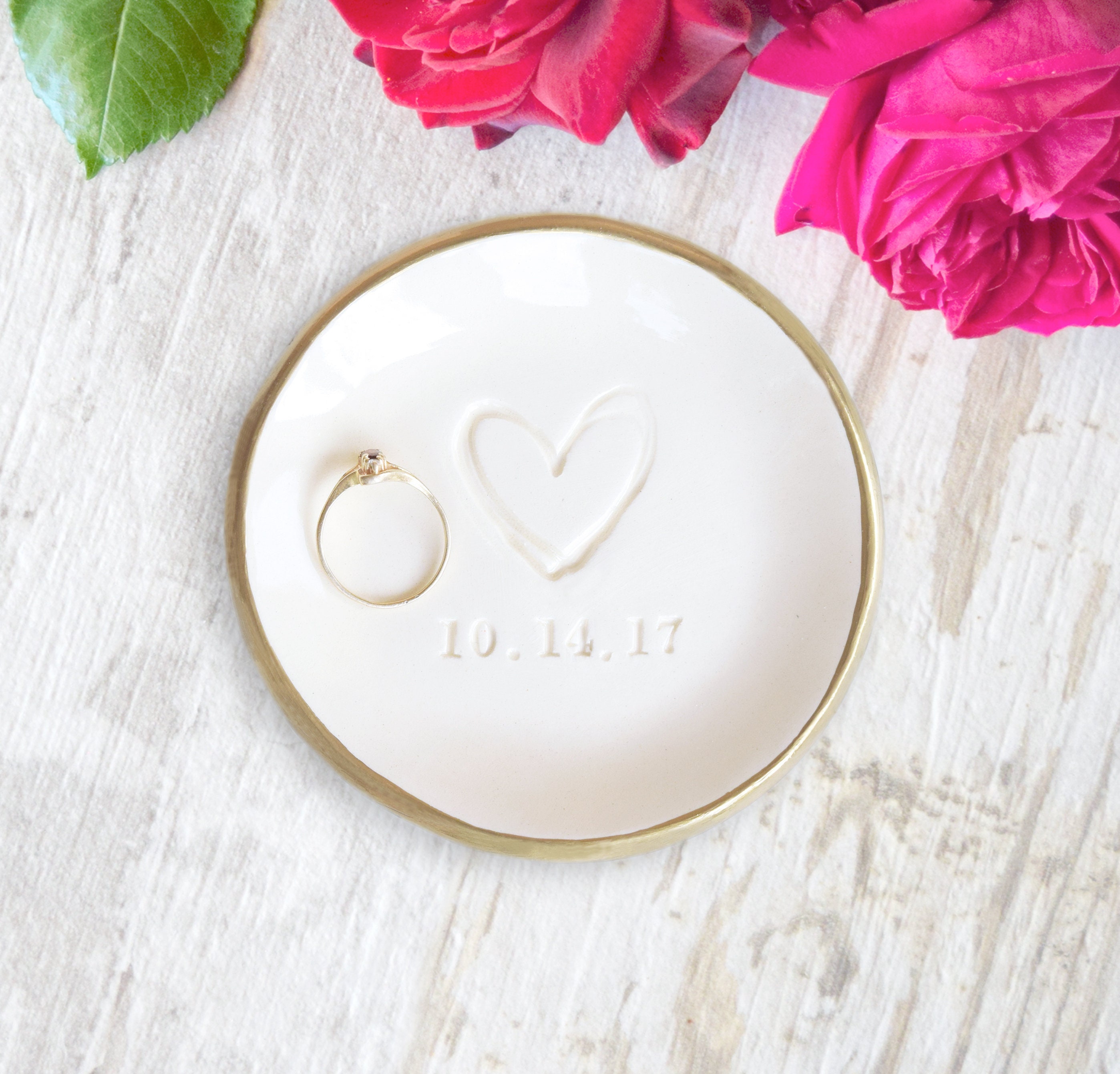 Custom Wedding Tray Personalized Wedding Day Gift Ring Dish Etsy