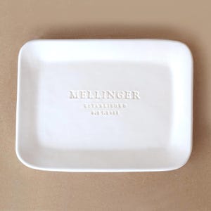 Personalized Ceramic Platters Custom Names Dinnerware Trays, Weddings Reception Display, Event Memorial, Handmade Pottery