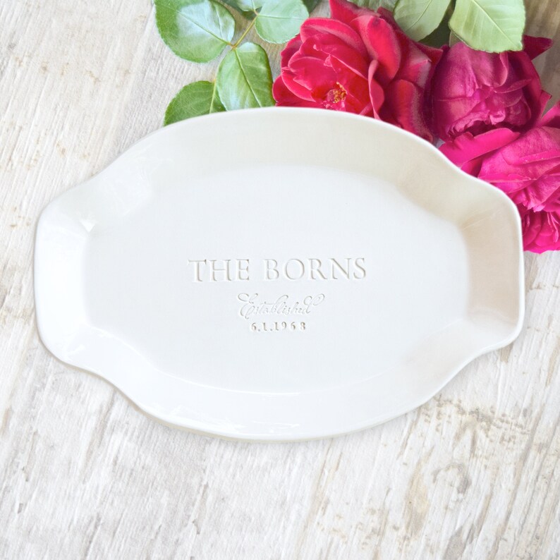 Personalized Serving Platter Custom Name Wedding Platter Etsy