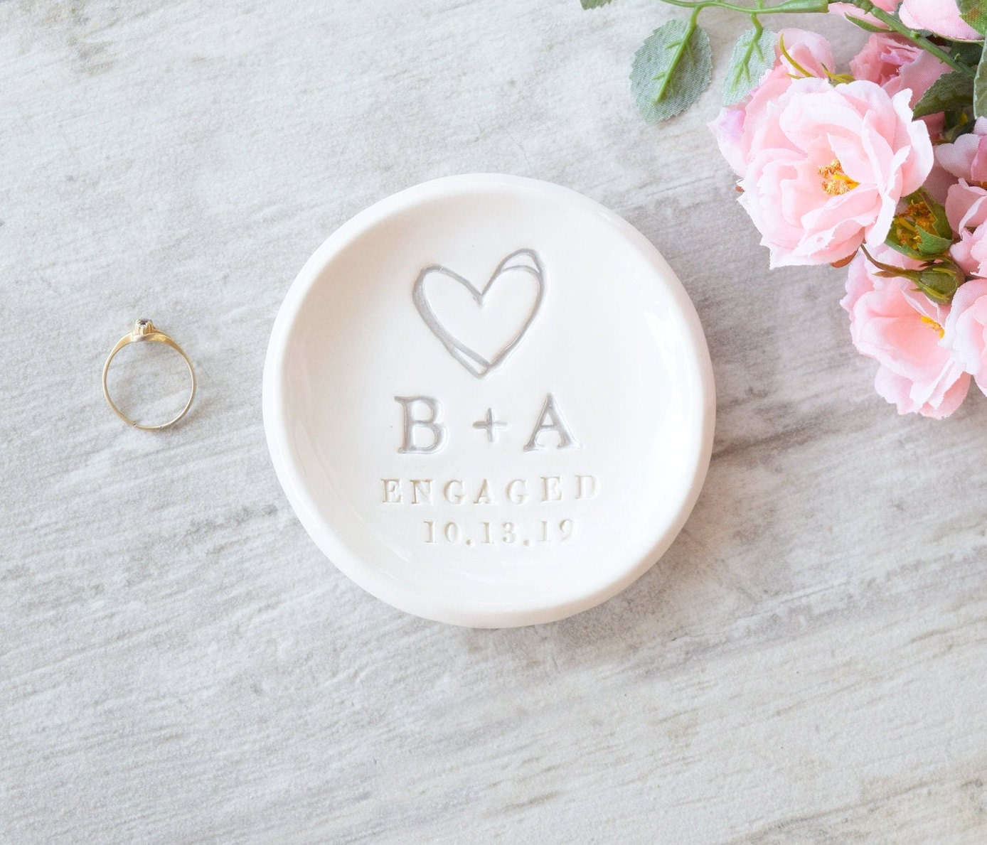 Personalized Engagement Tray Custom Engagement Ring Tray Etsy